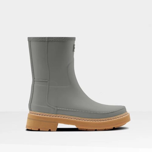 Hunter Refined Stitch Detail Short Rain Boots For Womens - NZ V7018